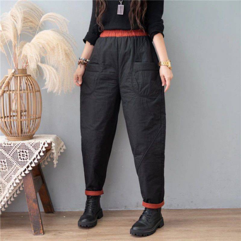 Womens Straight-leg Slim-fit Harem Pants for Comfort
