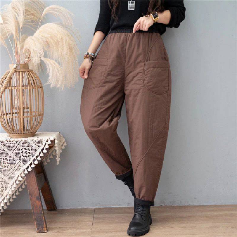 Womens Straight-leg Slim-fit Harem Pants for Comfort