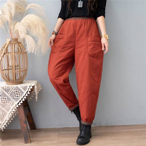 Womens Straight-leg Slim-fit Harem Pants for Comfort