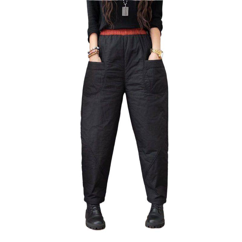 Womens Straight-leg Slim-fit Harem Pants for Comfort
