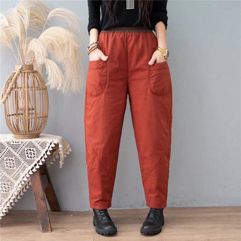 Womens Straight-leg Slim-fit Harem Pants for Comfort