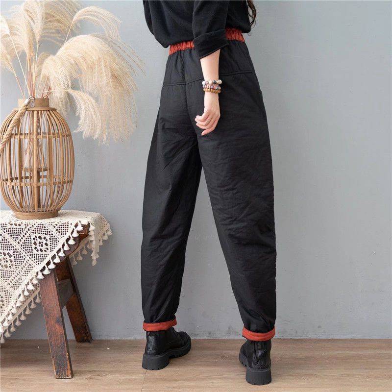 Womens Straight-leg Slim-fit Harem Pants for Comfort