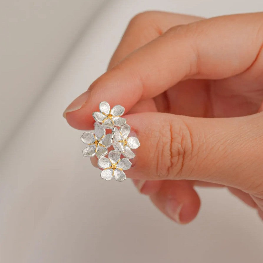 Mori-style Artistic Floral Drop Earrings for Women
