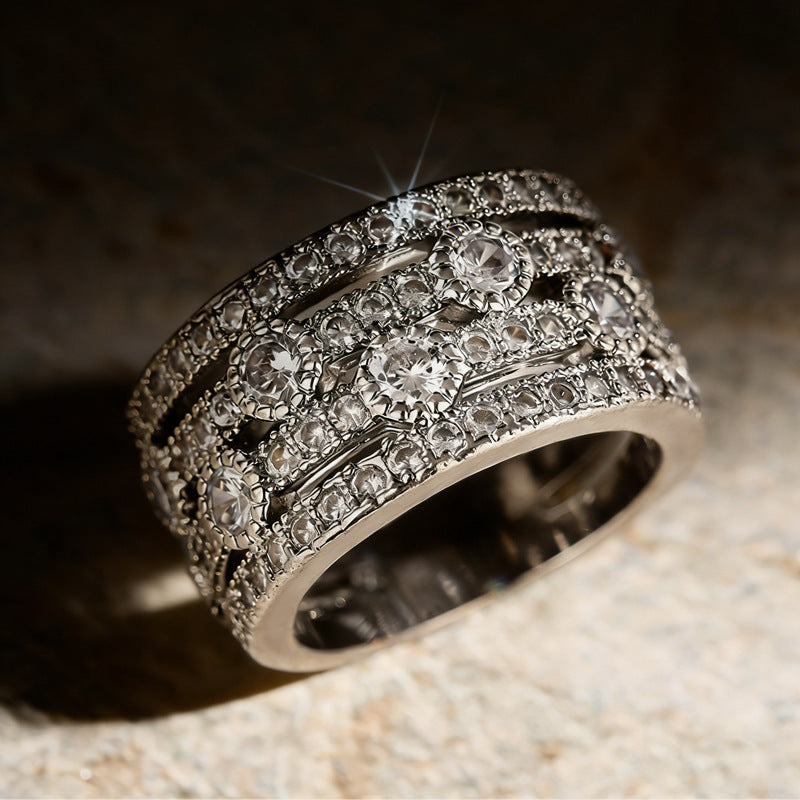 Womens Multi-layered Fashionable Casual Ring