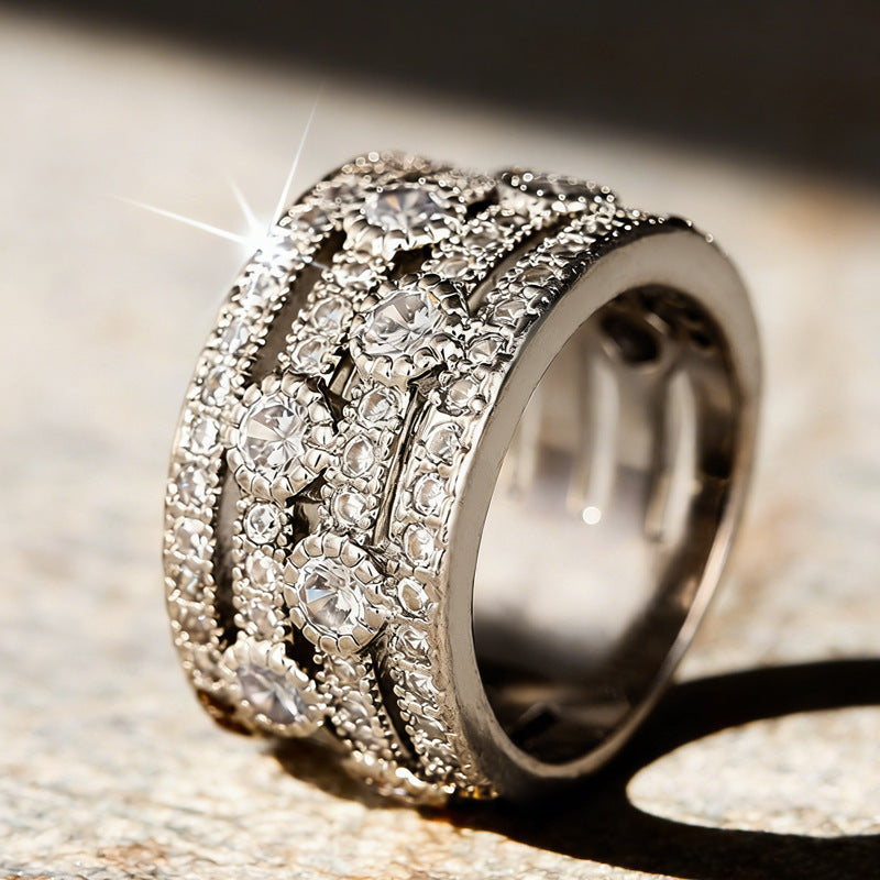 Womens Multi-layered Fashionable Casual Ring