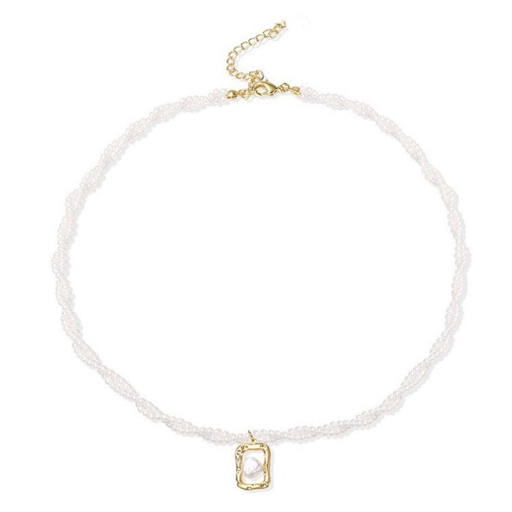 Stylish Double-Wrap Pearl Necklace - Layered Necklace for Women