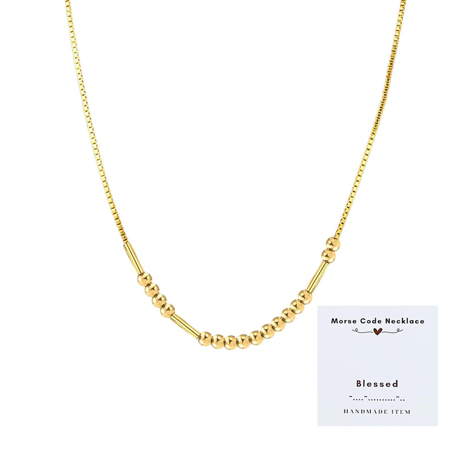 Exquisite Vintage Morse Code Necklace for Layered Looks
