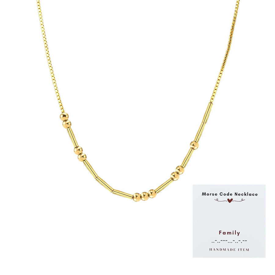 Exquisite Vintage Morse Code Necklace for Layered Looks