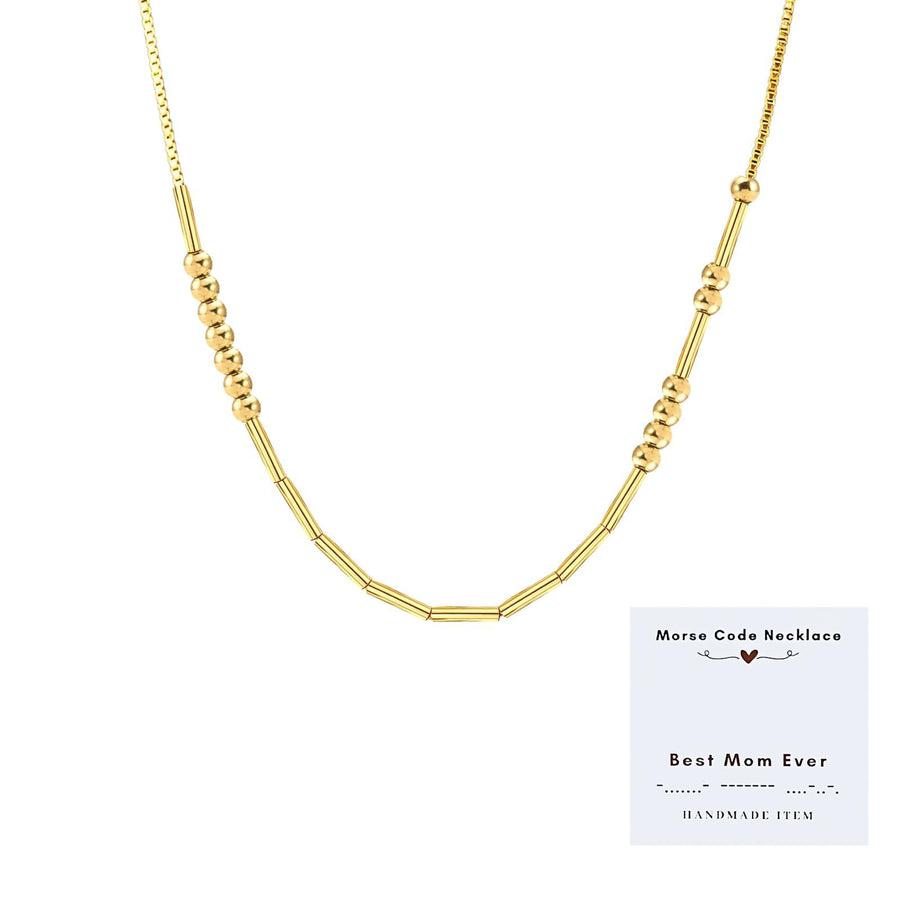 Exquisite Vintage Morse Code Necklace for Layered Looks