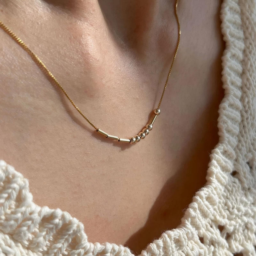 Exquisite Vintage Morse Code Necklace for Layered Looks