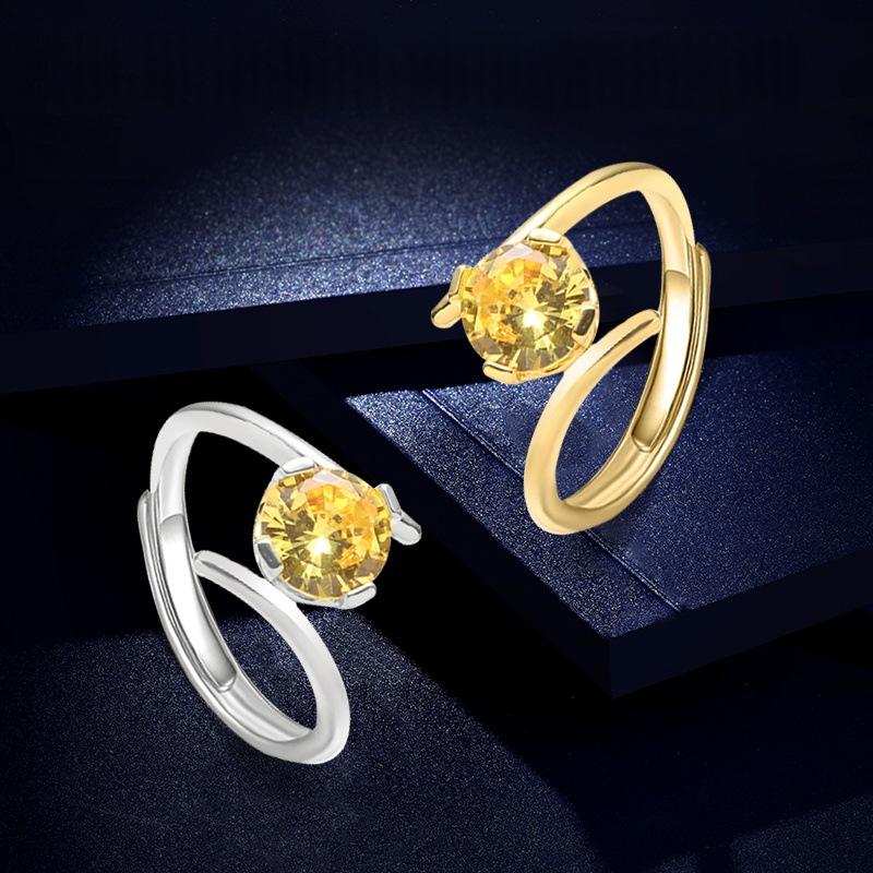 Zircon Open-ended Simple Fashionable Ring for Women