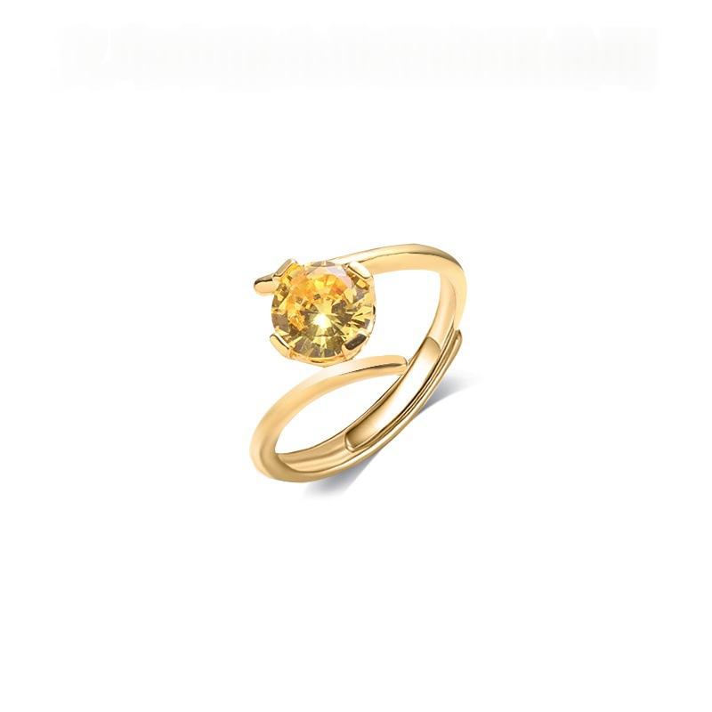 Zircon Open-ended Simple Fashionable Ring for Women
