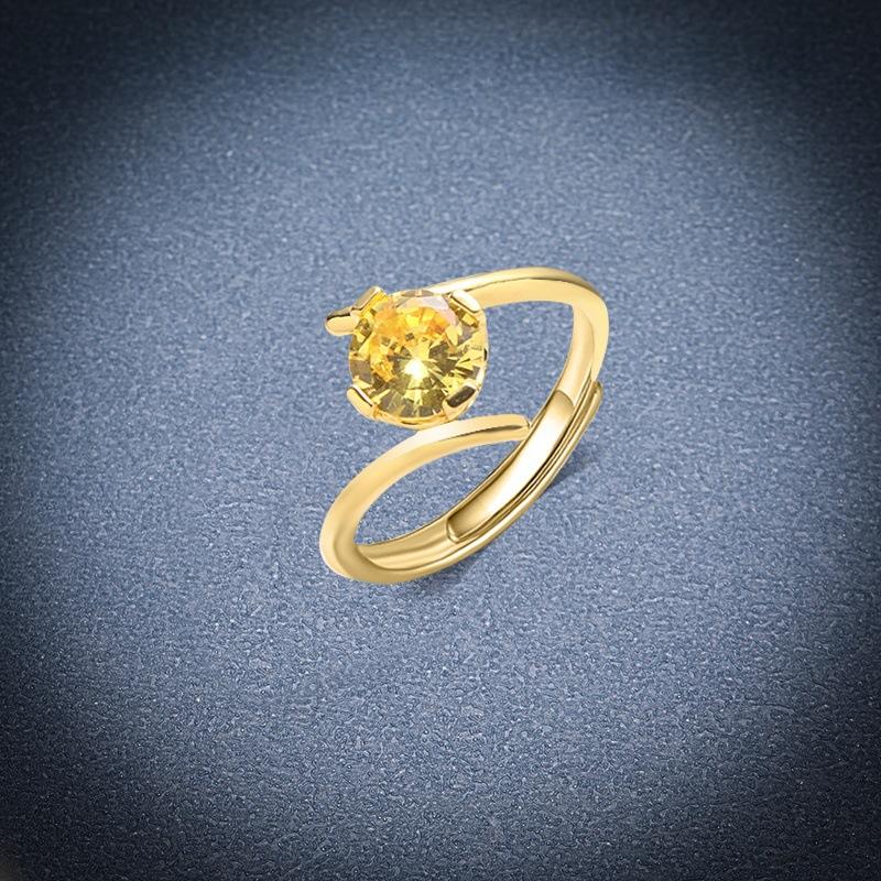 Zircon Open-ended Simple Fashionable Ring for Women