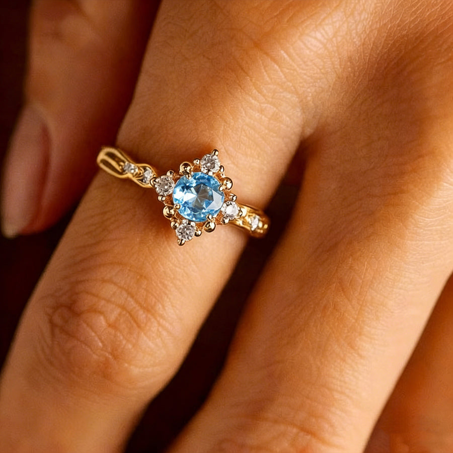 Retro Lily Of The Valley Carved Casual Ring for Women