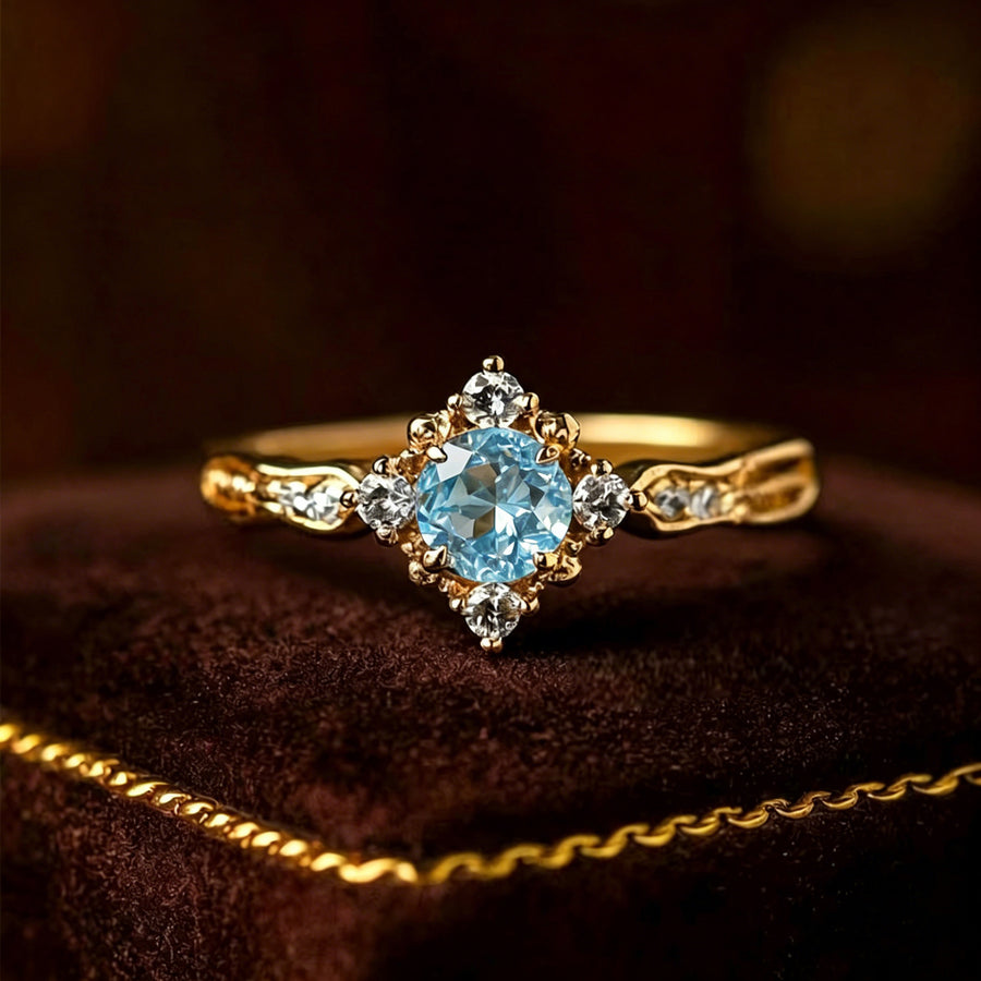 Retro Lily Of The Valley Carved Casual Ring for Women