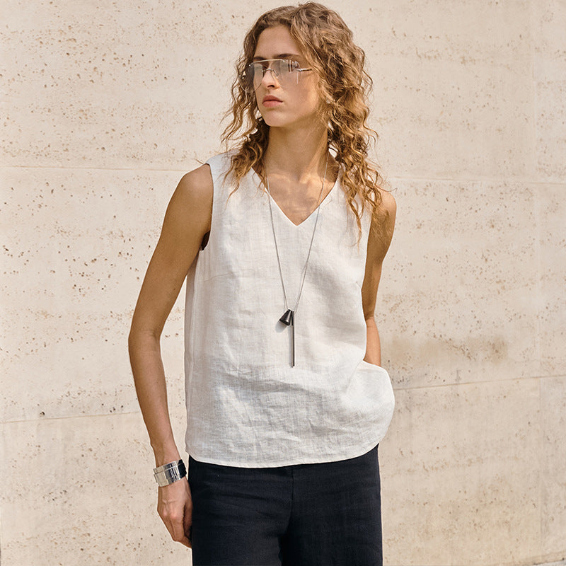 Old-Money-Style Casual Sleeveless Womens Vest