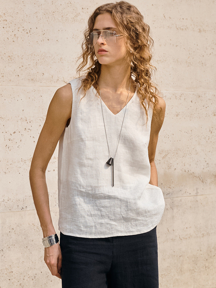 Old-Money-Style Casual Sleeveless Womens Vest