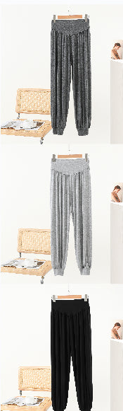 Modal High-waisted Bloomers Wide-leg Pants for Comfort