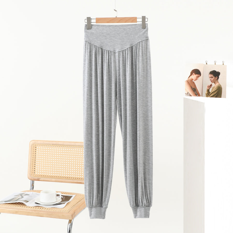 Modal High-waisted Bloomers Wide-leg Pants for Comfort