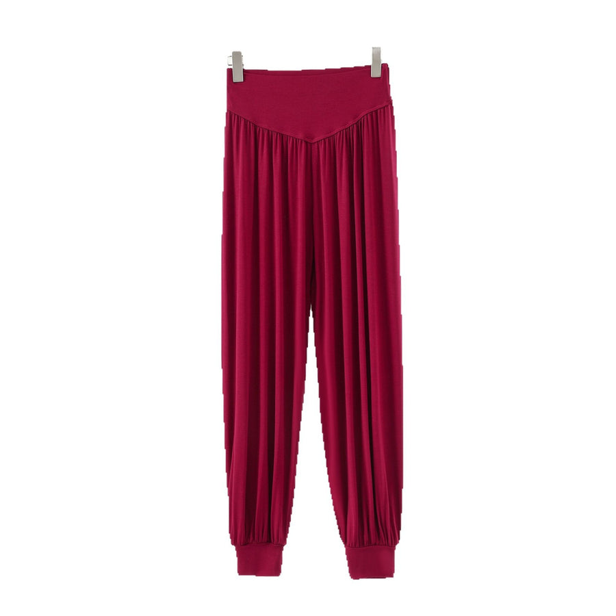Modal High-waisted Bloomers Wide-leg Pants for Comfort