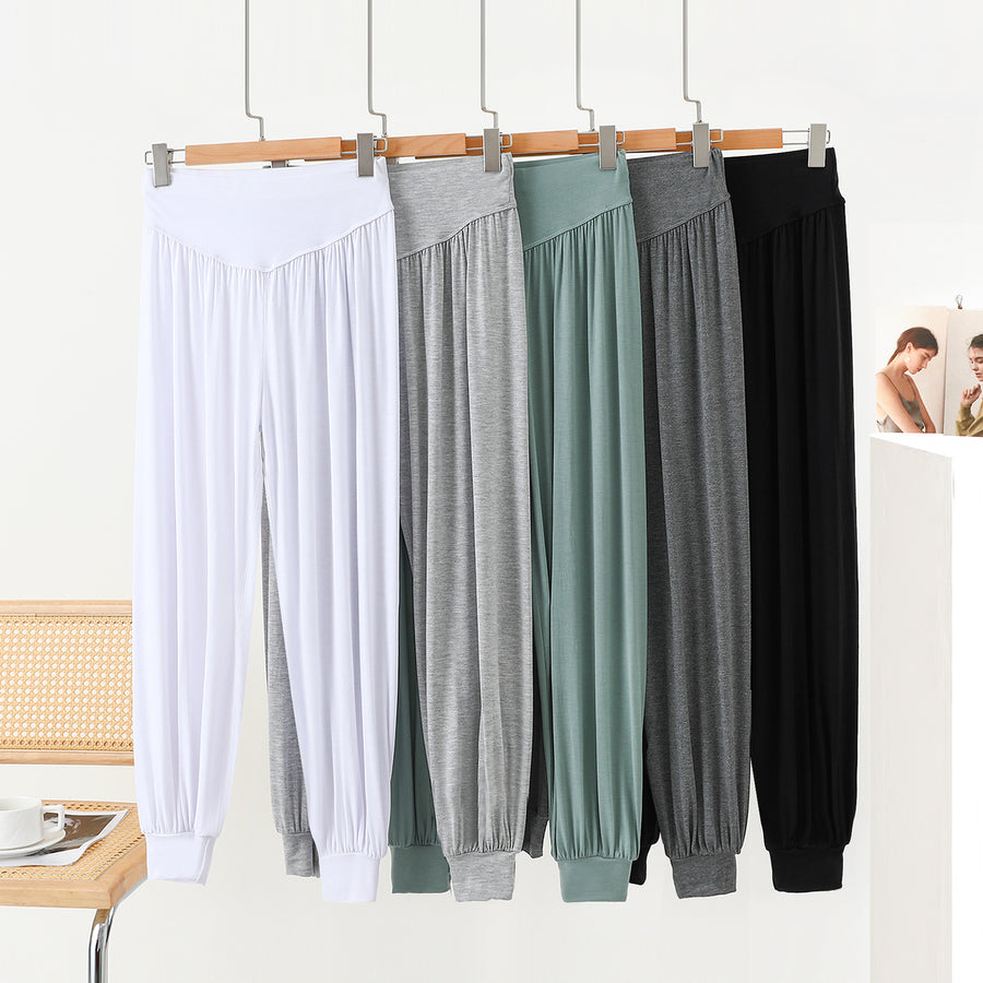 Modal High-waisted Bloomers Wide-leg Pants for Comfort