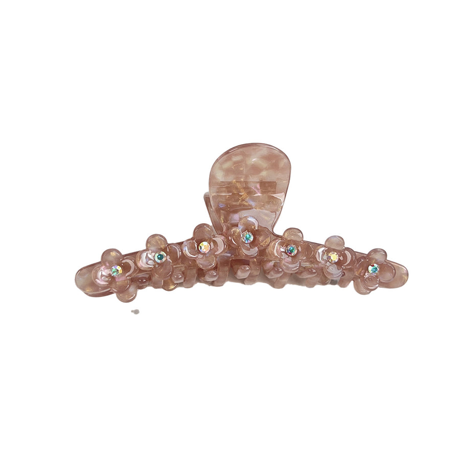 Stylish Three-dimensional Flower Rhinestone Hair Clip