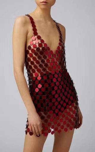 Sexy Beaded And Sequined Strap Dress for Stunning Nights