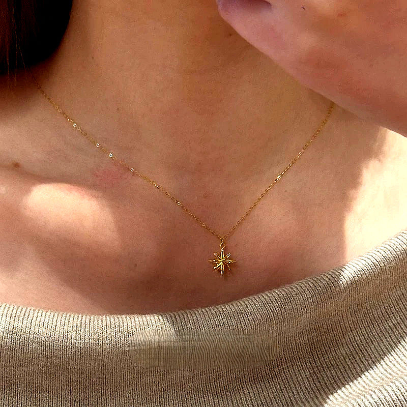 Versatile Eight-Pointed Star Necklace for Women - Layered Necklace