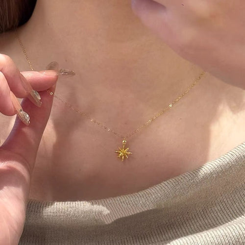 Versatile Eight-Pointed Star Necklace for Women - Layered Necklace