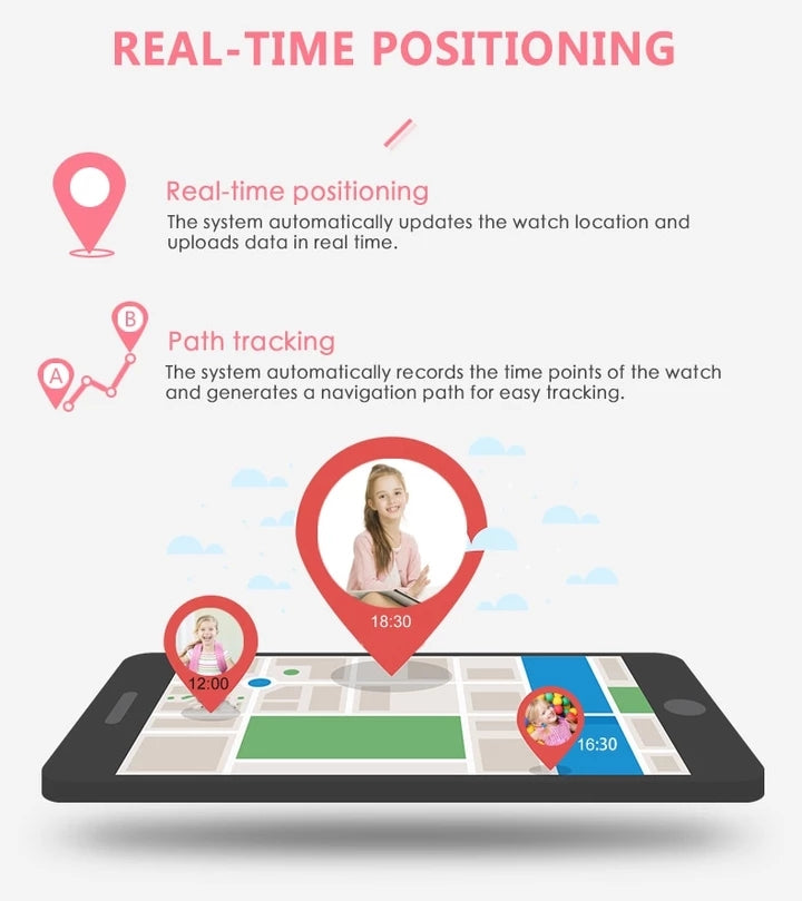 Children's Phone Watch - Smart Positioning with Call & Photo