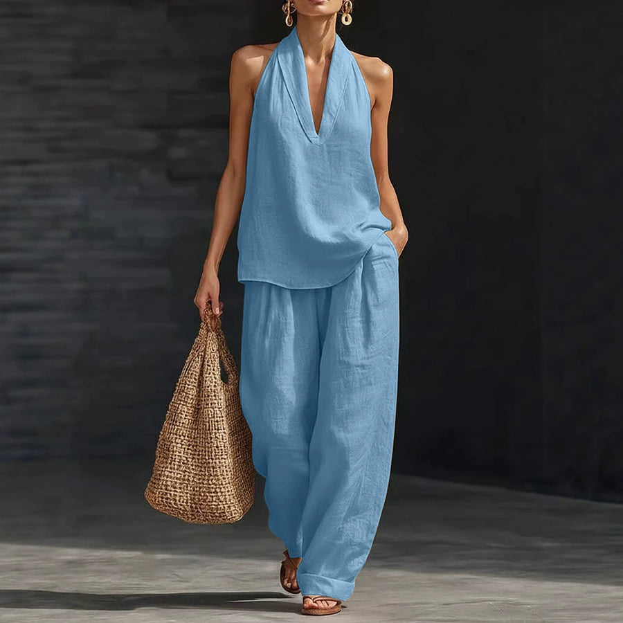 Womens Casual Relaxed-fit Off-shoulder Set - Trendy Look