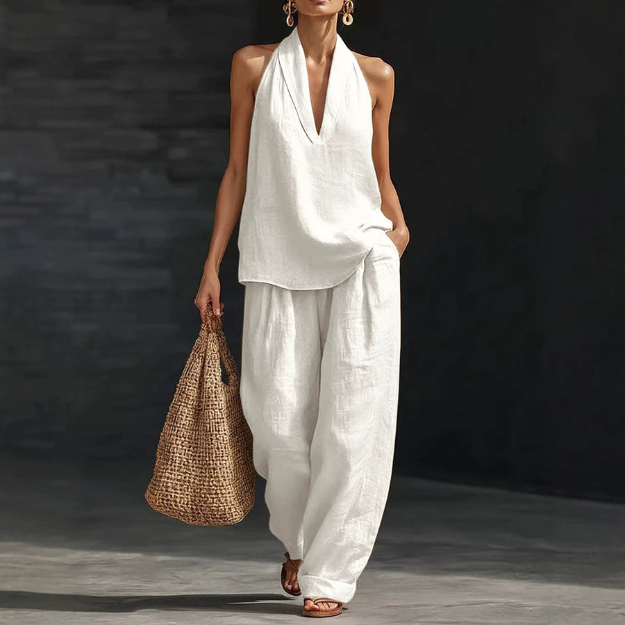 Womens Casual Relaxed-fit Off-shoulder Set - Trendy Look