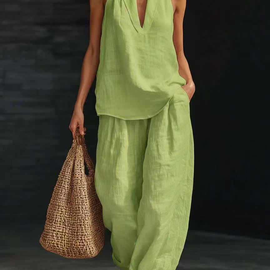 Womens Casual Relaxed-fit Off-shoulder Set - Trendy Look