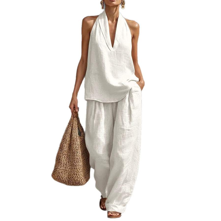 Womens Casual Relaxed-fit Off-shoulder Set - Trendy Look