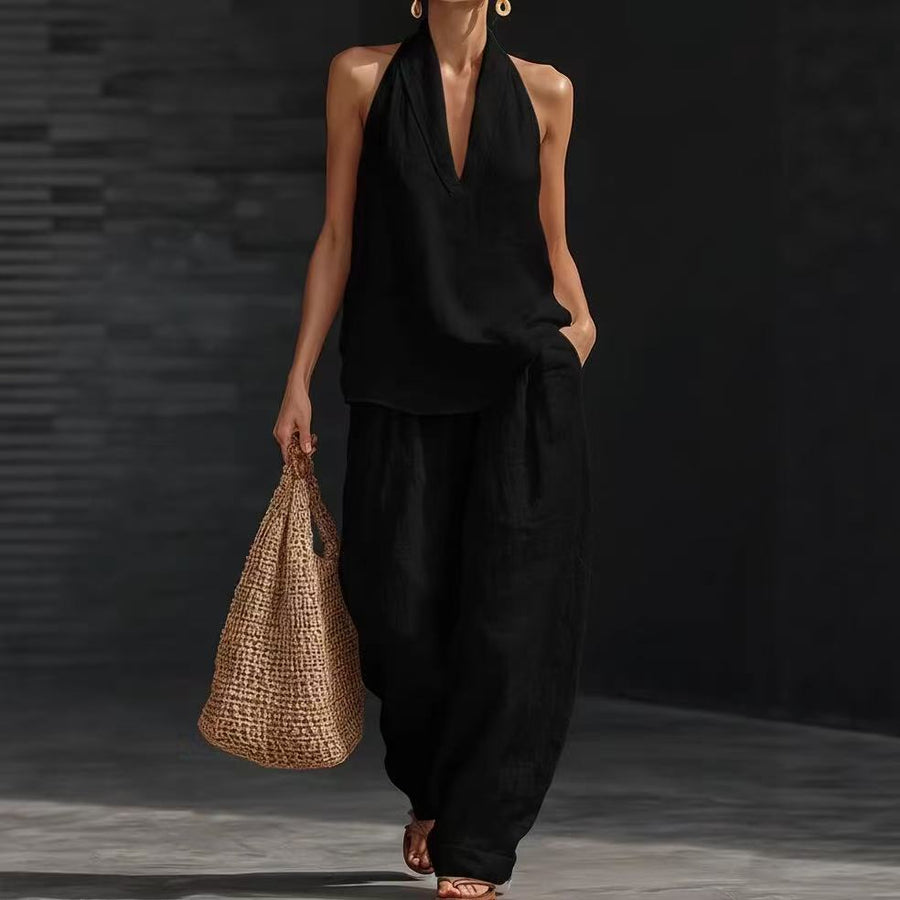 Womens Casual Relaxed-fit Off-shoulder Set - Trendy Look