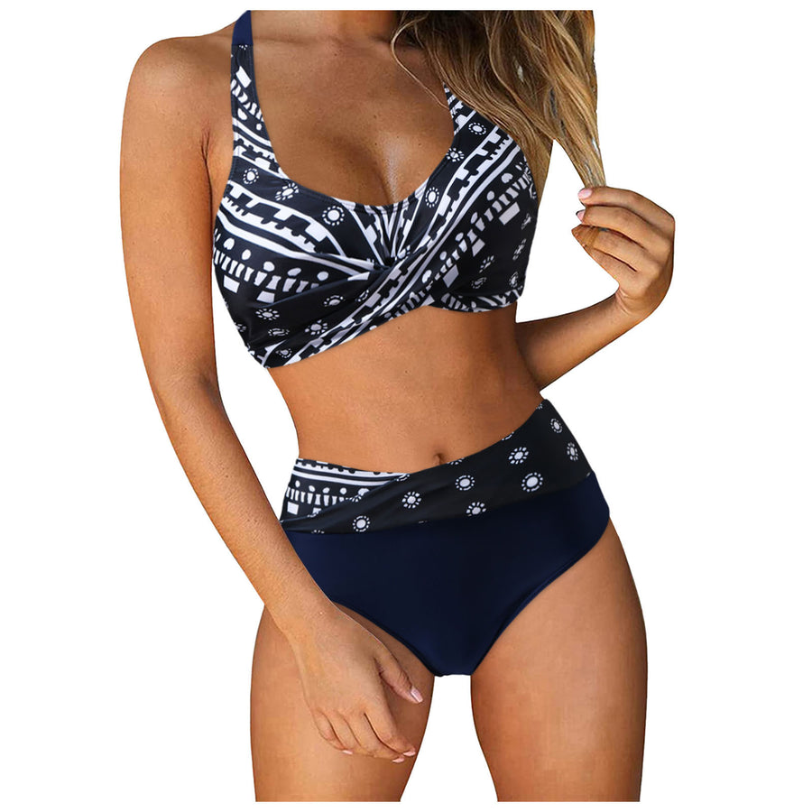 Women's Two Piece Swimsuit - Floral Print Bikini Set