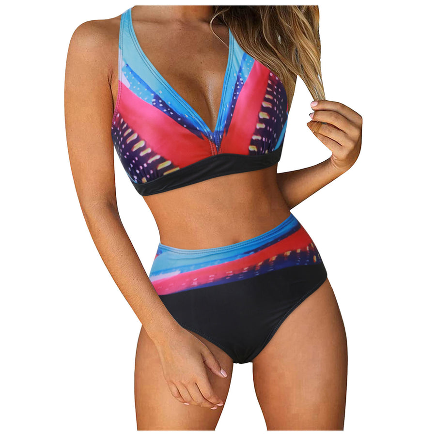 Women's Two Piece Swimsuit - Floral Print Bikini Set