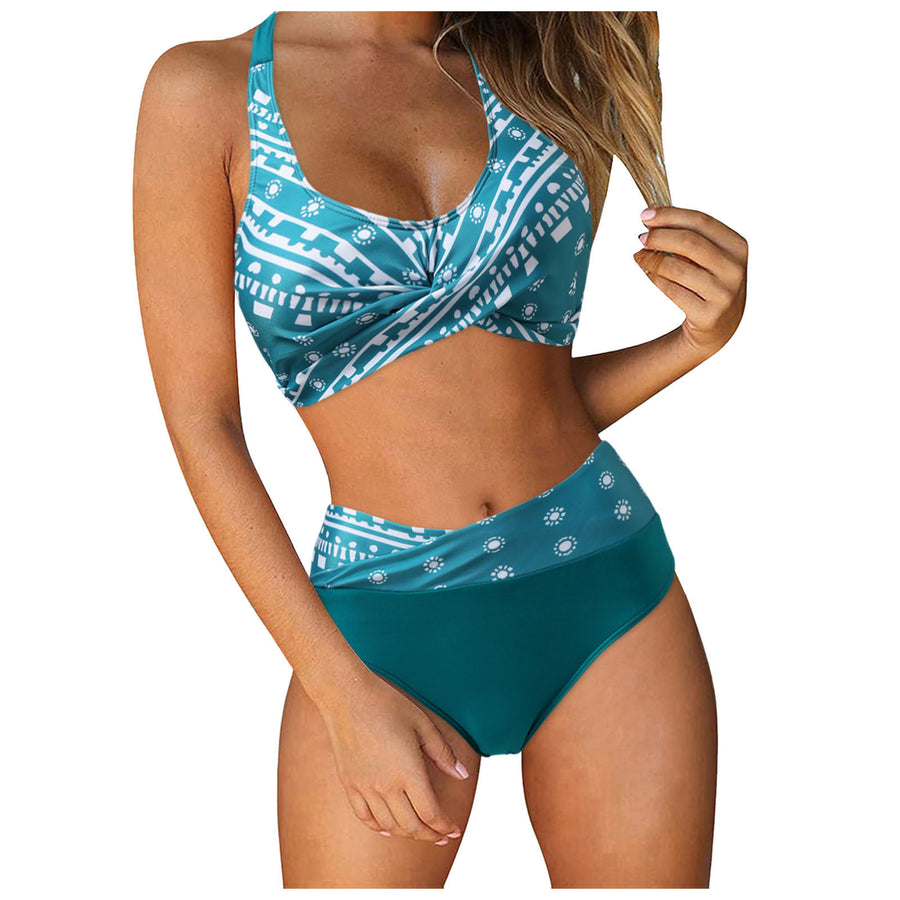 Women's Two Piece Swimsuit - Floral Print Bikini Set