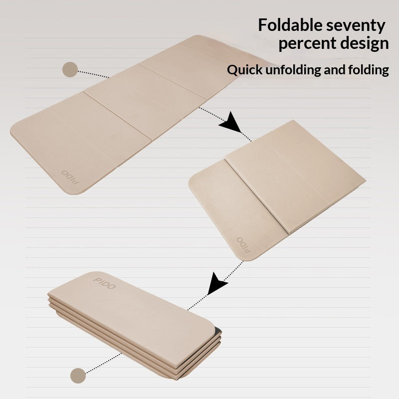 Two-Color Foldable Non-Slip Yoga Mat for Fitness