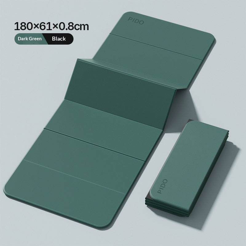Two-Color Foldable Non-Slip Yoga Mat for Fitness
