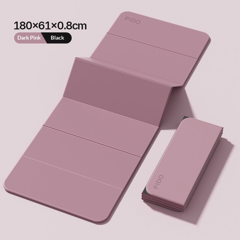 Two-Color Foldable Non-Slip Yoga Mat for Fitness