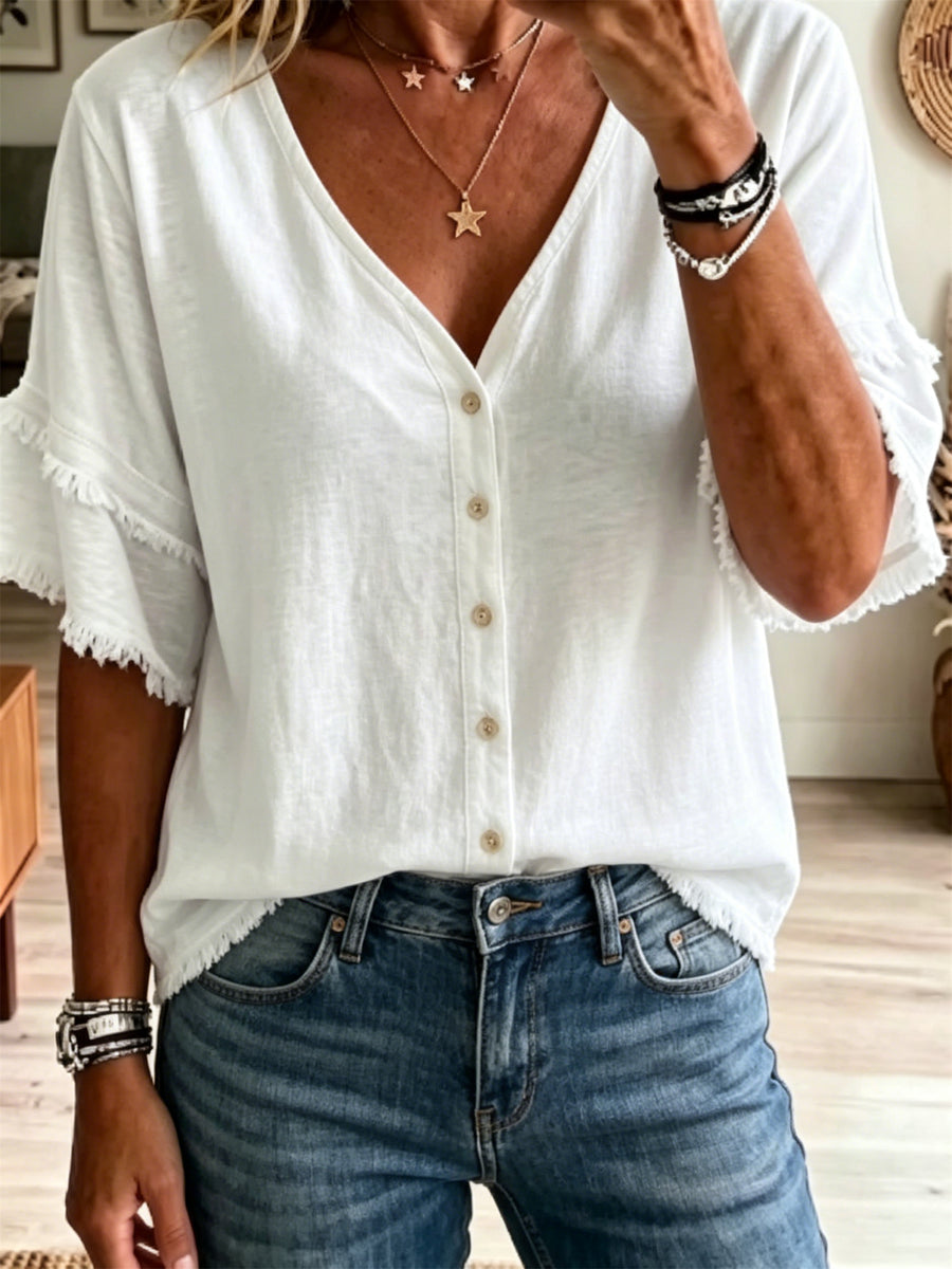 Stylish Polyester Blouse for Effortless Elegance