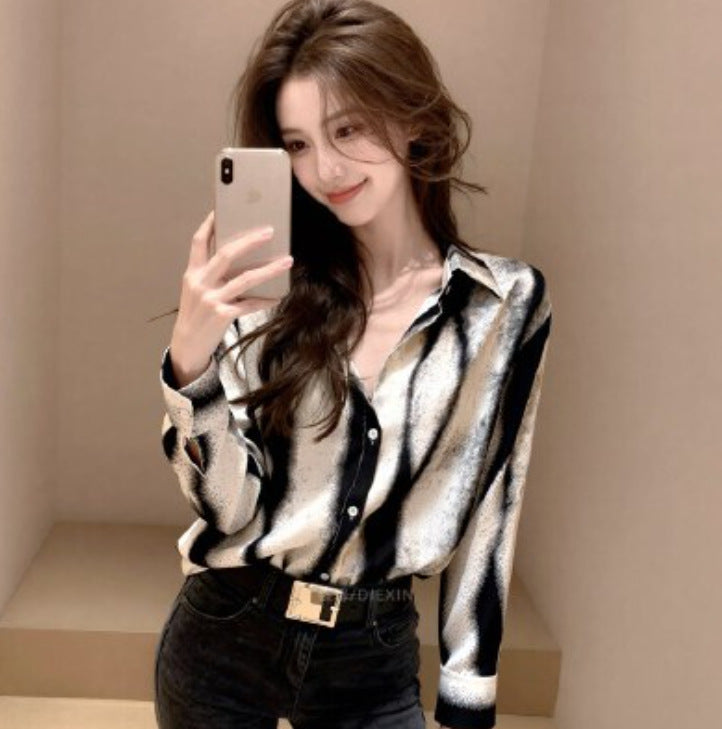 Korean-style French-dye Blouse for Women - Trendy Blazer