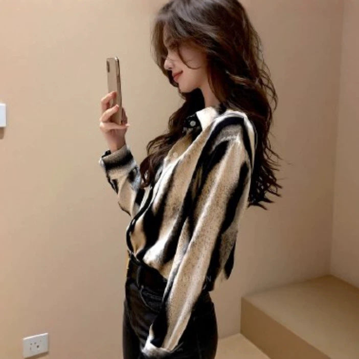 Korean-style French-dye Blouse for Women - Trendy Blazer