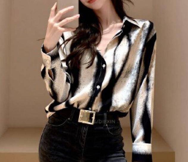 Korean-style French-dye Blouse for Women - Trendy Blazer