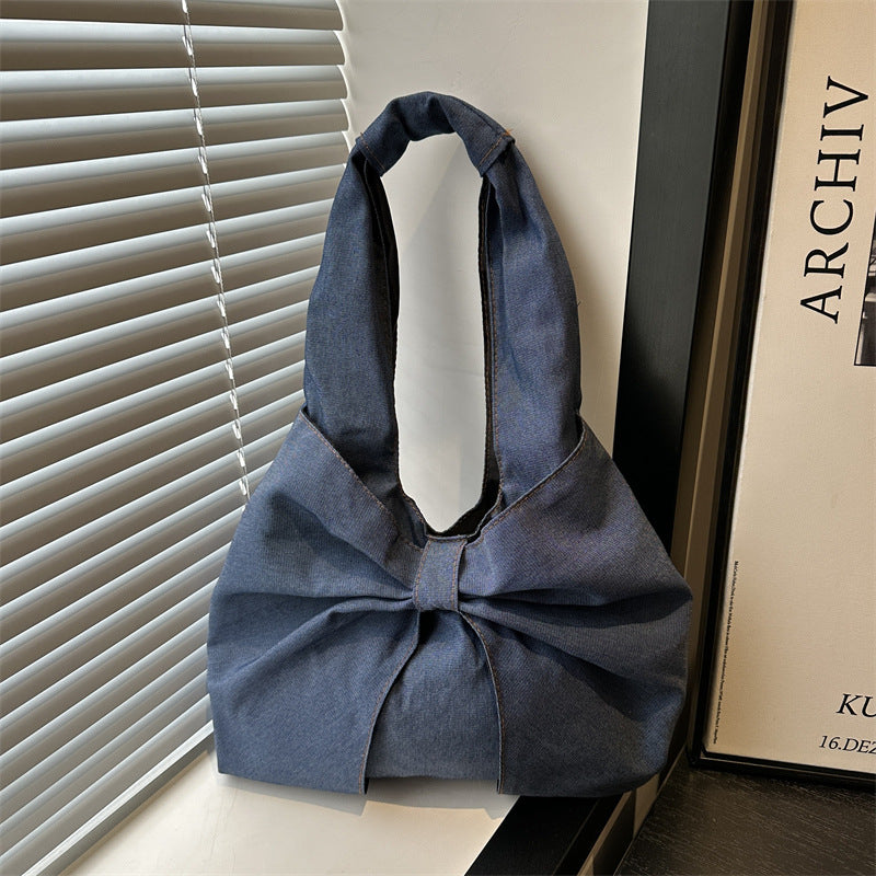Trendy Denim Commuter Bag - Large Capacity Crossbody Bag