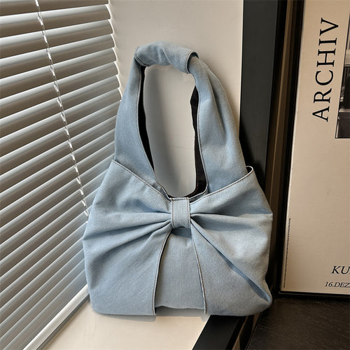 Trendy Denim Commuter Bag - Large Capacity Crossbody Bag