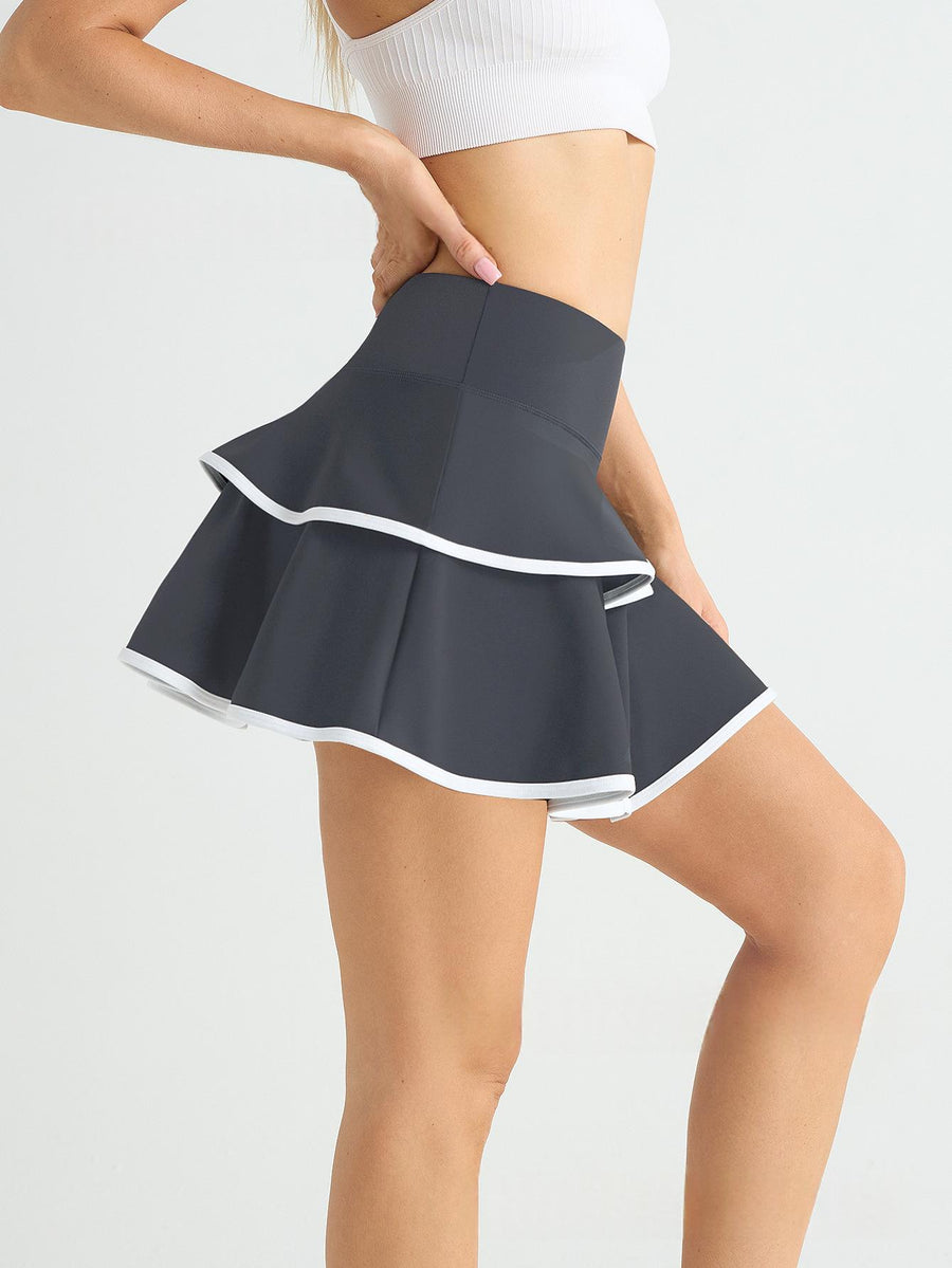 Cake-patterned Yoga Skirt with Pockets for Active Women