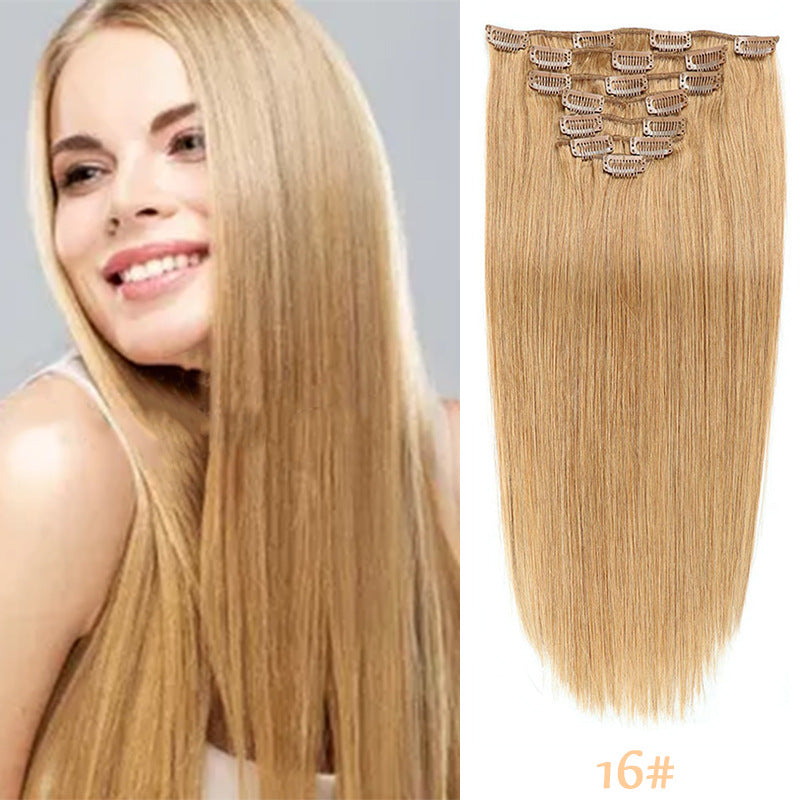 Clip-in Human Hair Extensions Two Piece Set - 14 Inches, 70g