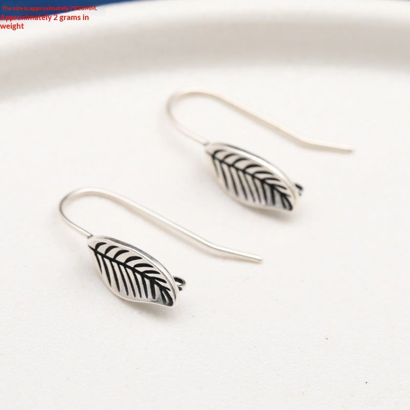 Creative Leaf Tassel Pendant Earrings for Effortless Style